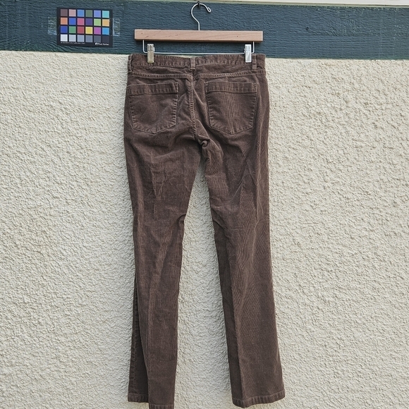 J. Crew brown corduroy matchstick pants 28S short low rise 30 in inseam - Picture 2 of 5